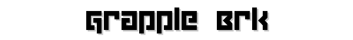 Grapple BRK font